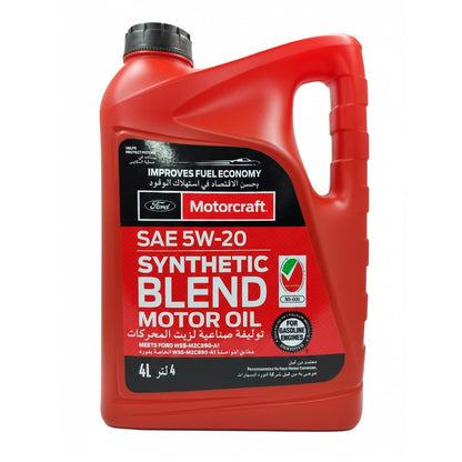 Motocraft SAE 5W20 Synthetic Blend Motor Oil, 4L