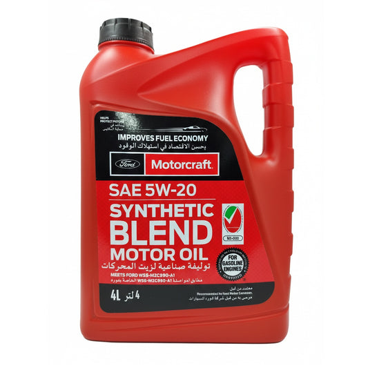Motocraft SAE 5W20 Synthetic Blend Motor Oil, 4L