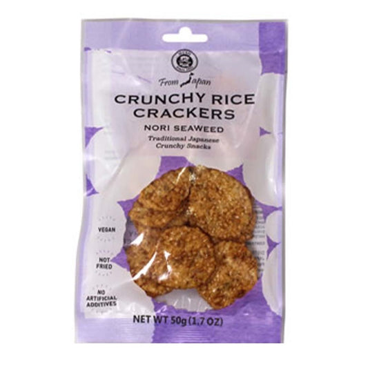 Muso Crunchy Rice Crackers Nori Seaweed, 50g