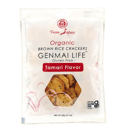 Muso Tamari Soy Sauce Brown Rice Crackers, 65g
