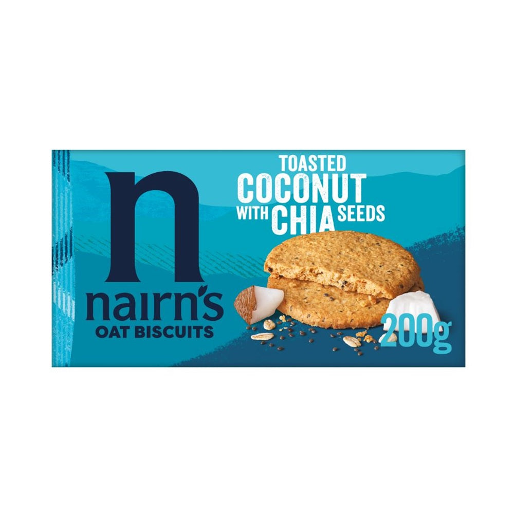 Nairns Coconut & Chia Oat Biscuits, 200g