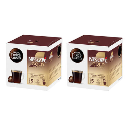 Dolce Gusto Gold Blend Coffee, Aromatic & Smooth, 16 Capsules