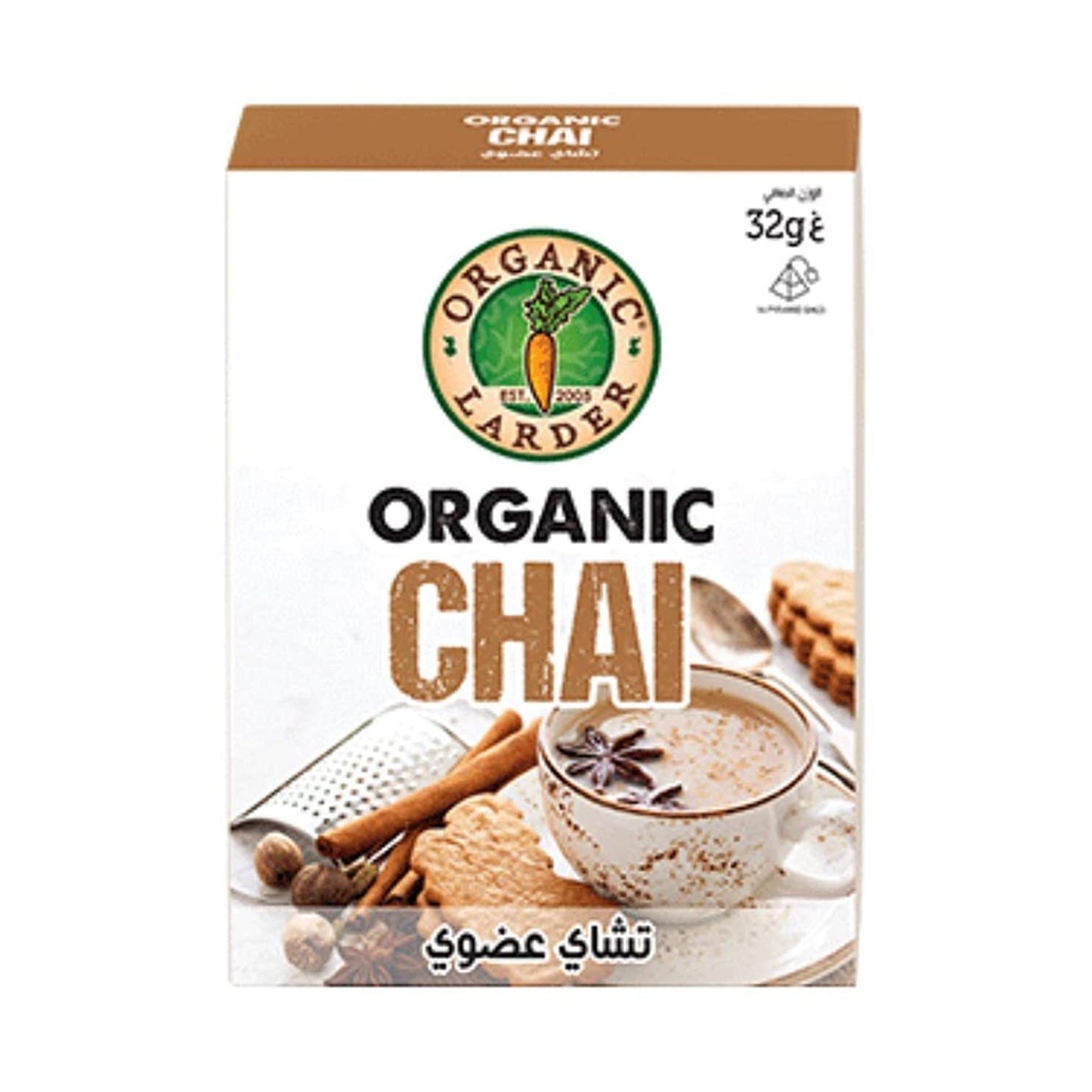 Organic Larder Chai Tea, 16 Tea Bags