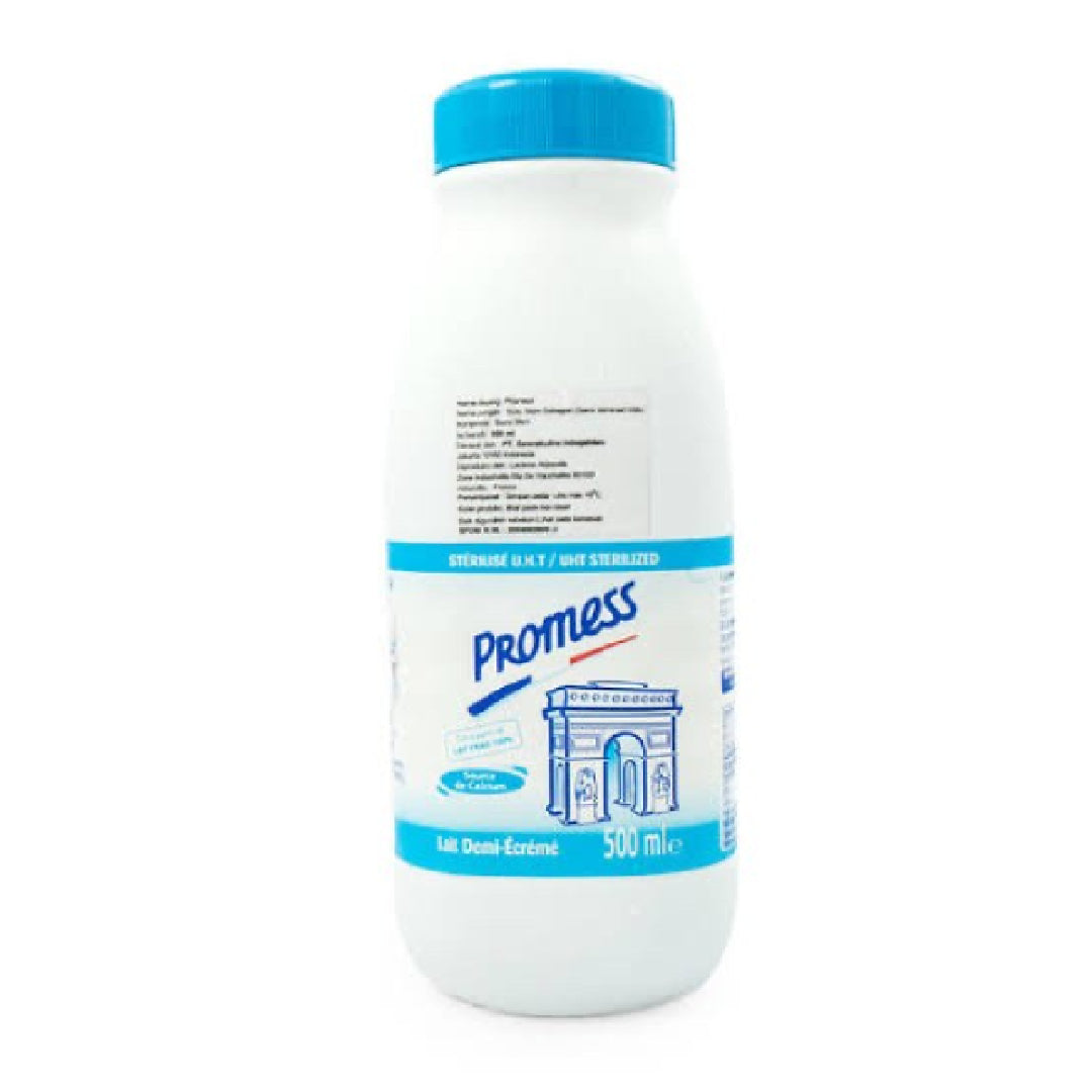 Promess Semi Skimmed Milk From France, 500ml