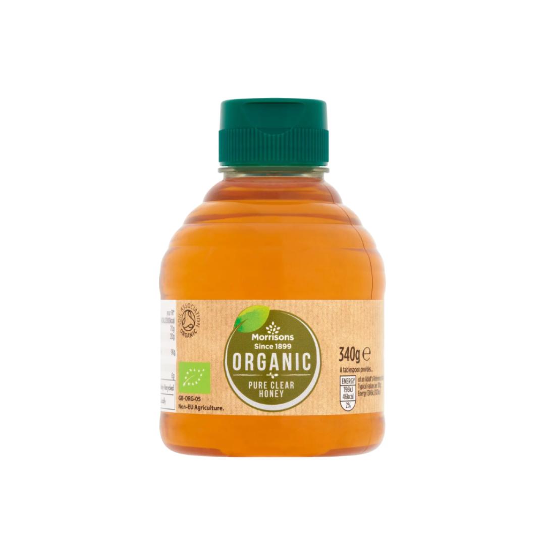 Morrisons Organic Pure Clear Honey – Smooth & Light Flavor - 340g