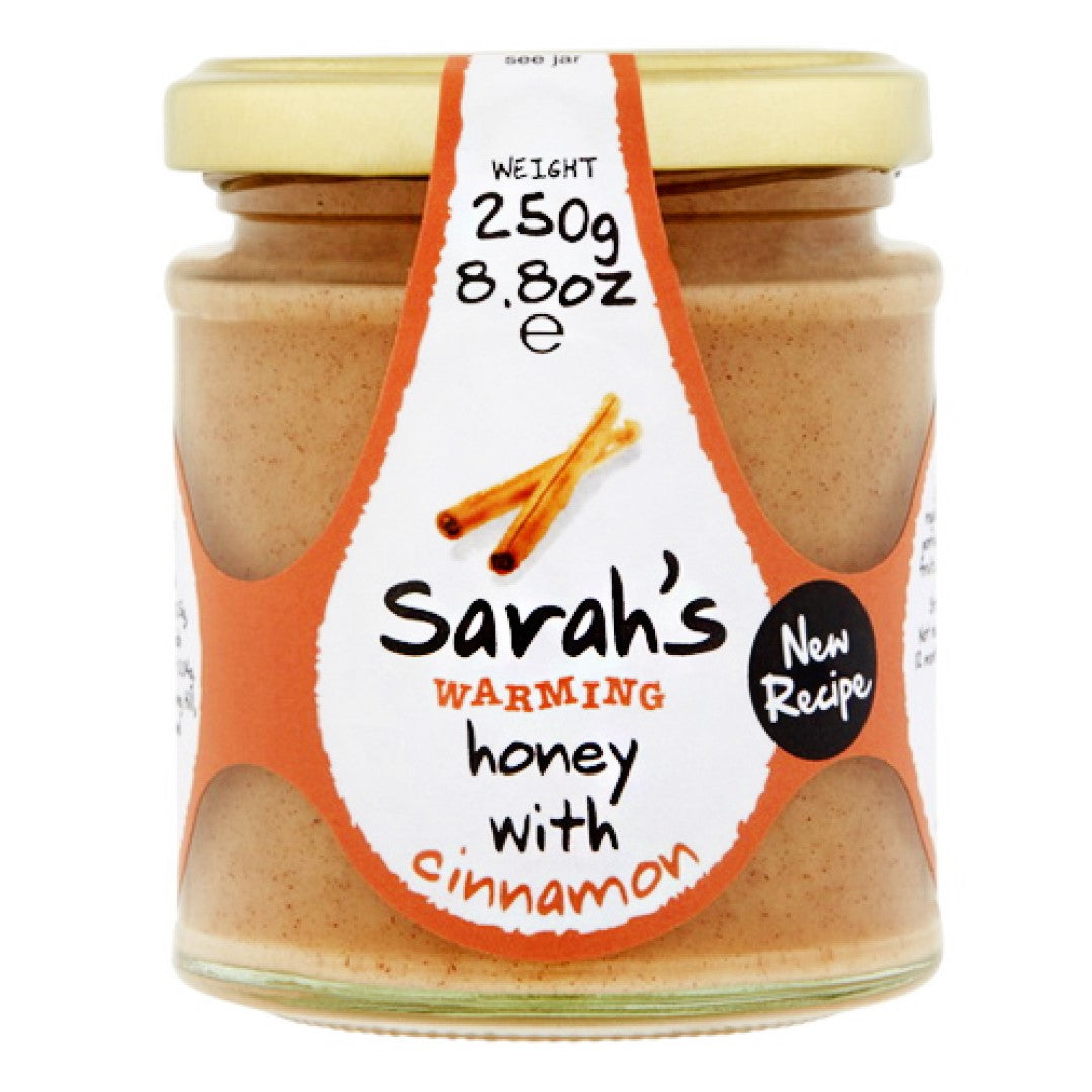 Sarah’s Warming Honey with Cinnamon – Natural Spiced Aromatic Spread - 250g
