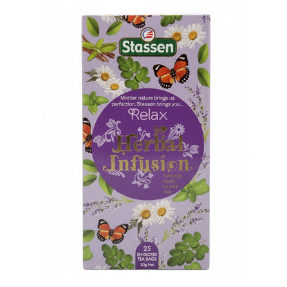 Stassen Relax Herbal Infusion Tea | 25 Tea Bags