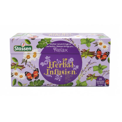 Stassen Relax Herbal Infusion Tea | 25 Tea Bags