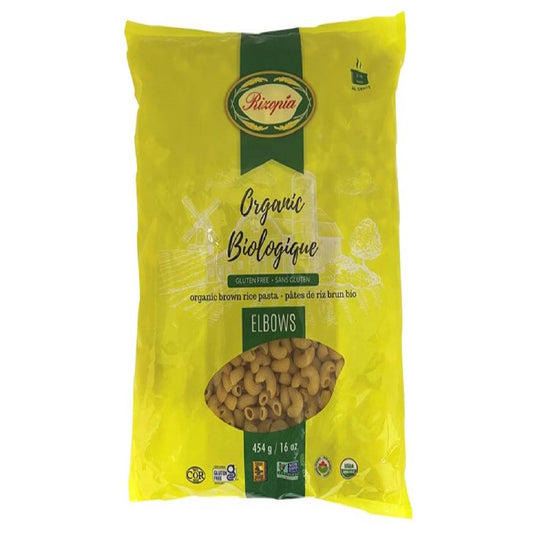 Rizopia Organic Brown Rice Pasta Elbows, 454g