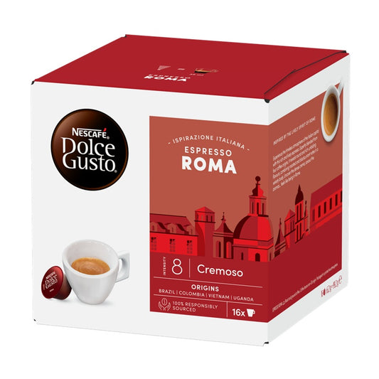 Dolce Gusto Espresso Roma Coffee, Cremoso, 16 Capsules
