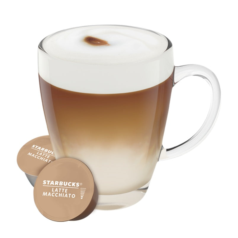 Starbucks Latte Macchiato Coffee, Smooth and Creamy, 12 Capsules