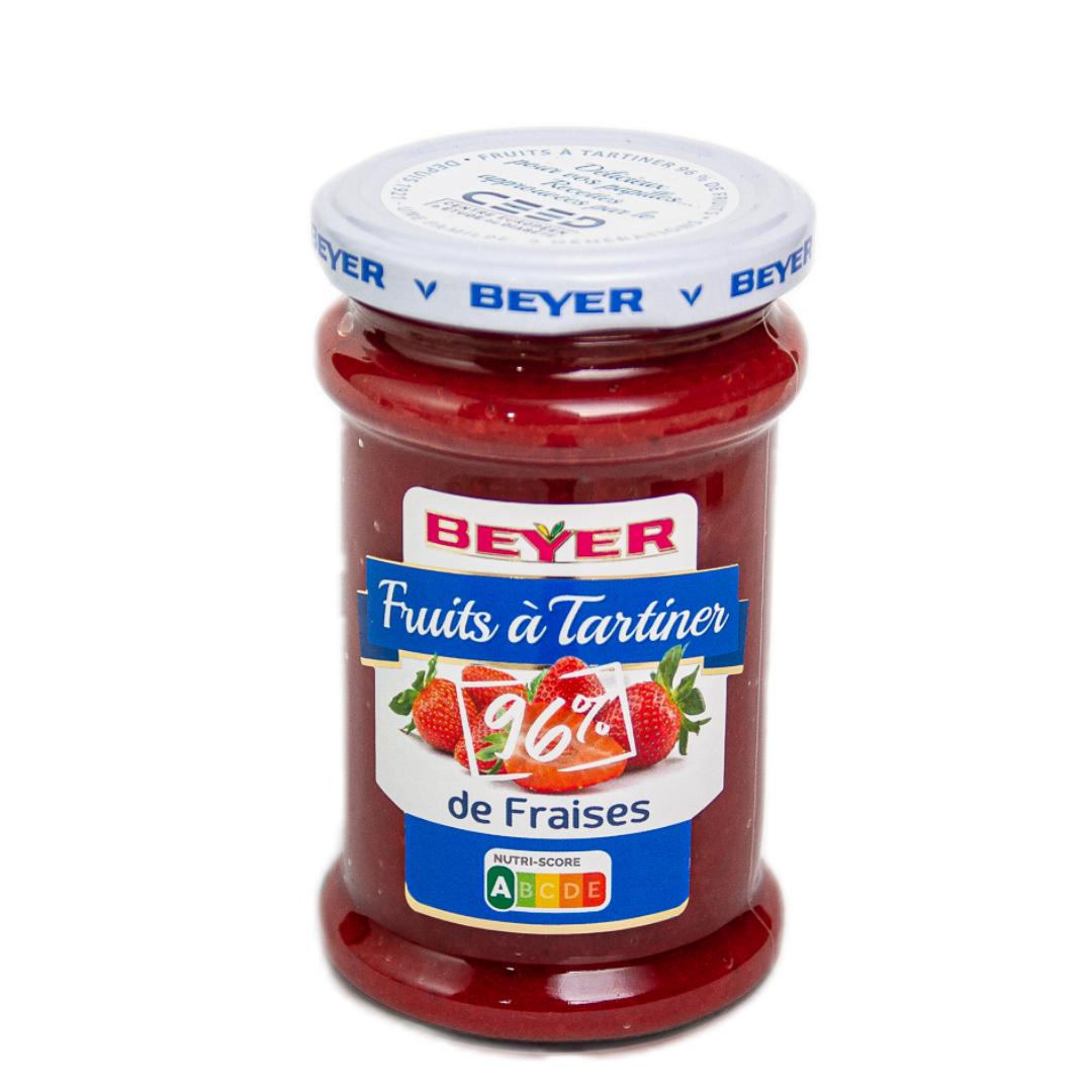 Beyer French Strawberry Spread - Confiture Extra Strawberries - 245g