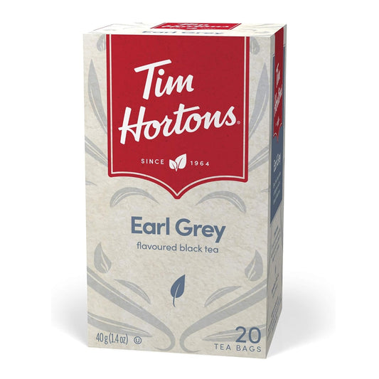 Tim Hortons Earl Grey Flavoured Black Tea, 20 Tea Bags