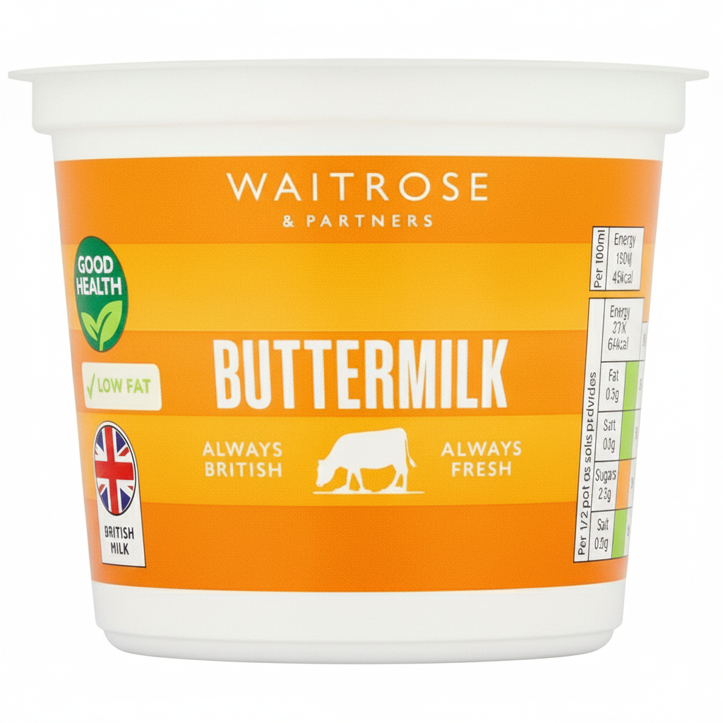 Waitrose Buttermilk, 284ml