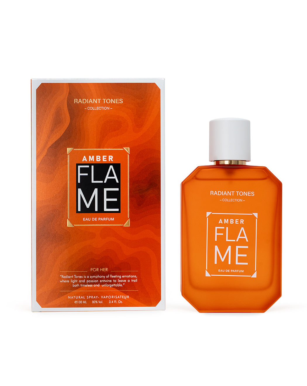 Amber Flame EDP for Women | Long Lasting | Luxury Sweet Fruity Vanilla Amber Perfume | 100ml