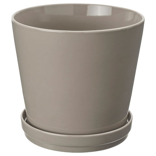 Klotlonn Plant Pot with Saucer, In / Outdoor, 24 cm
