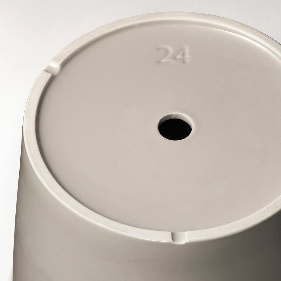 Klotlonn Plant Pot with Saucer, In / Outdoor, 24 cm